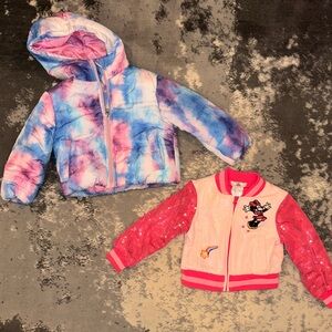 Lot of 2 Toddler Girl Coats 2T